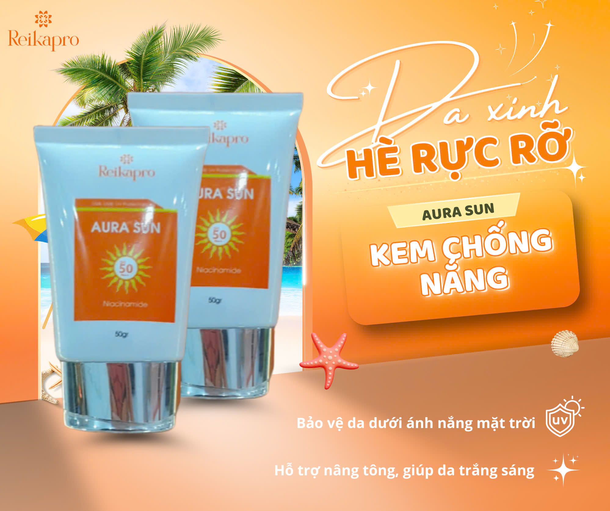 Kem Chống  Nắng Aura Sun